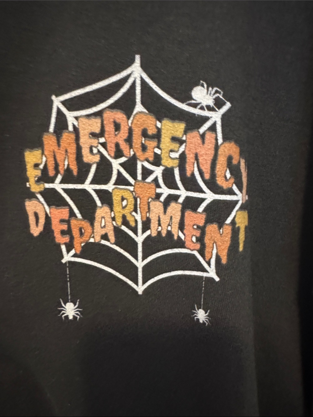 Emergency Deparment Nurse Halloween Sweatshirt - Picture 2 of 4